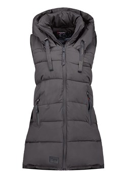 Geographical Norway Kamizelka pikowana "Dolbar" w kolorze ciemnoszarym ze sklepu Limango Polska w kategorii Kamizelki damskie - zdjęcie 187803639
