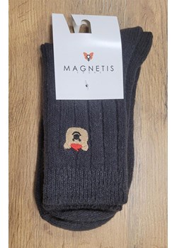 Ciepłe skarpetki damskie z aplikacją grafitowe YN5065, Kolor grafitowy, Rozmiar uniwersalny, Magnetis ze sklepu Intymna w kategorii Skarpetki damskie - zdjęcie 187803997