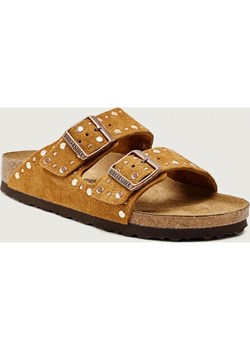 Birkenstock Klapki Arizona Rivet LEVE | zamsz | narrow fit ze sklepu Gomez Fashion Store w kategorii Klapki damskie - zdjęcie 187804648