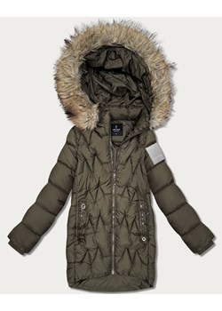 Kurtka zimowa damska z kapturem Goodlookin khaki (KK60564) ze sklepu goodlookin.pl w kategorii Kurtki damskie - zdjęcie 187805016