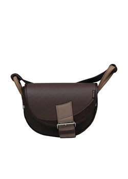 brązowa damska torebka listonoszka skórzana na ramię Freshman Mini ze sklepu Słoń Torbalski w kategorii Listonoszki - zdjęcie 187805035