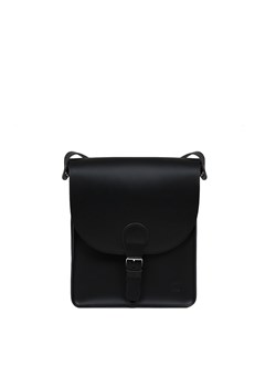 czarna torba skórzana na ramię listonoszka Clyde ze sklepu Słoń Torbalski w kategorii Torby męskie - zdjęcie 187805039