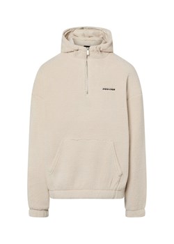 PEGADOR Męska bluza z pluszowym futerkiem - Olten Mężczyźni Sztuczne włókno beżowy jednolity ze sklepu vangraaf w kategorii Bluzy męskie - zdjęcie 187805088