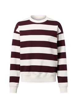 Marie Lund Bluza damska Kobiety Bawełna bakłażanowy w paski ze sklepu vangraaf w kategorii Bluzy damskie - zdjęcie 187805109