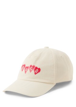 HUGO Czapka damska - Cara-Valentine Kobiety Bawełna écru jednolity ze sklepu vangraaf w kategorii Czapki z daszkiem damskie - zdjęcie 187805118