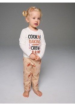 Sinsay - Świąteczna piżama dwuczęściowa z motywem pierniczków - kremowy ze sklepu Sinsay w kategorii Piżamy dziecięce - zdjęcie 187805816