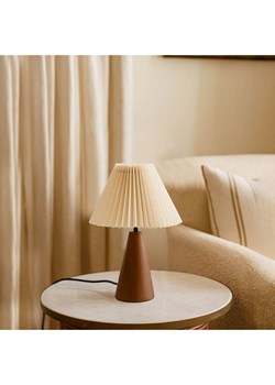 Opviq Lampa stołowa w kolorze kremowo-brązowym - wys. 35 x Ø 22 cm ze sklepu Limango Polska w kategorii Oświetlenie - zdjęcie 187806035