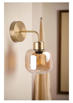 Opviq Lampa ścienna w kolorze złotym - wys. 28 x Ø 15 cm ze sklepu Limango Polska w kategorii Oświetlenie - zdjęcie 187806187