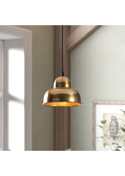 ABERTO DESIGN Lampa wisząca &quot;Barceste &quot; w kolorze złotym - wys. 20 x Ø 20 cm ze sklepu Limango Polska w kategorii Oświetlenie - zdjęcie 187806455