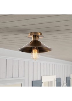 ABERTO DESIGN Lampa sufitowa &quot;Berceste&quot; w kolorze złotym - Ø 24 cm ze sklepu Limango Polska w kategorii Oświetlenie - zdjęcie 187806509