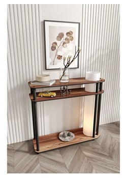 Opviq Lampa stojąca w kolorze jasnobrązowo-czarnym - wys. 80 cm ze sklepu Limango Polska w kategorii Oświetlenie - zdjęcie 187806648