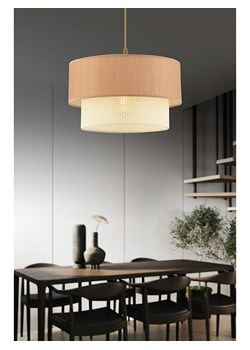 Opviq Lampa wisząca w kolorze kremowo-jasnobrązowym - wys. 65 x Ø 30 cm ze sklepu Limango Polska w kategorii Oświetlenie - zdjęcie 187806786