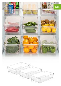 Violeta Home Organizery (3 szt.) do lodówki - 32,5 x 7 x 20 cm ze sklepu Limango Polska w kategorii Akcesoria i przechowywanie - zdjęcie 187808276