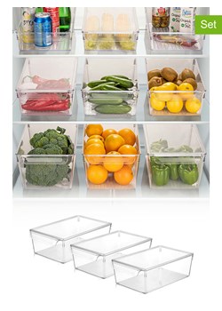 Violeta Home Organizery (3 szt.) do lodówki - 32,5 x 10 x 20 cm ze sklepu Limango Polska w kategorii Akcesoria i przechowywanie - zdjęcie 187808286