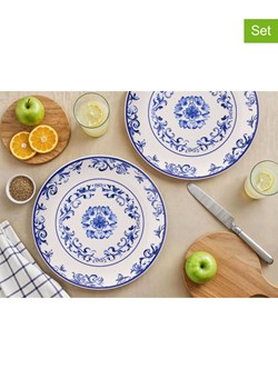 Violeta Home Talerze (6 szt.) w kolorze biało-niebieskim do serwowania - Ø 25,5 cm ze sklepu Limango Polska w kategorii Naczynia - zdjęcie 187808375