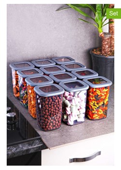 Violeta Home Pojemniki (12 szt.) w kolorze szarym - 1,2 l ze sklepu Limango Polska w kategorii Pojemniki kuchenne - zdjęcie 187808549