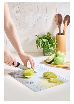 Violeta Home Deska w kolorze biało-żółtym do krojenia - 35 x 25 cm ze sklepu Limango Polska w kategorii Deski - zdjęcie 187808616