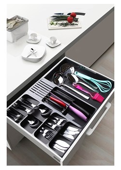 Violeta Home Organizer w kolorze szarym na sztućce - 50 x 40 cm ze sklepu Limango Polska w kategorii Sztućce - zdjęcie 187808935
