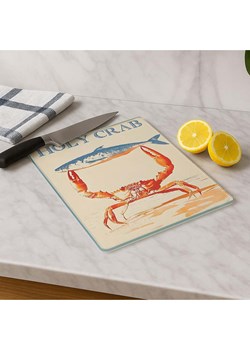 Violeta Home Deska w kolorze kremowo-niebiesko-czerwonym do krojenia - 40 x 30 cm ze sklepu Limango Polska w kategorii Deski - zdjęcie 187808959