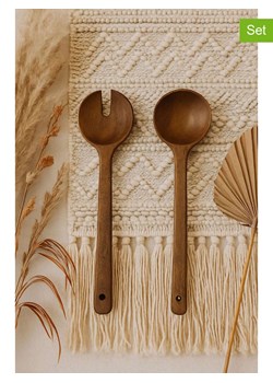 Violeta Home 2-częściowy zestaw w kolorze brązowym do sałaty - dł. 27,5 cm ze sklepu Limango Polska w kategorii Sztućce - zdjęcie 187809065