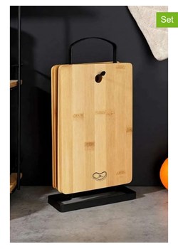 Violeta Home 5-częściowy zestaw w kolorze jasnobrązowym - 31 x 14,5 cm ze sklepu Limango Polska w kategorii Deski - zdjęcie 187809089