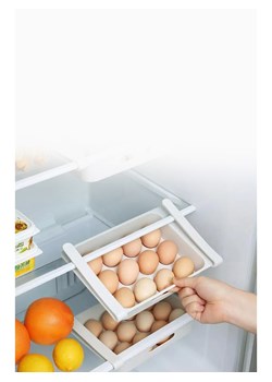 Violeta Home Pojemnik w kolorze białym na jajka - 31,5 x 18 cm ze sklepu Limango Polska w kategorii Akcesoria i przechowywanie - zdjęcie 187809135