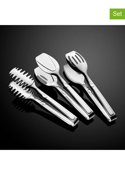 Violeta Home Szczypce (3 szt.) w kolorze srebrnym - dł. 21,4 cm ze sklepu Limango Polska w kategorii Akcesoria kuchenne - zdjęcie 187809275