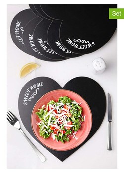 Violeta Home Podkładki (6 szt.) w kolorze czarnym - 29 x 29 cm ze sklepu Limango Polska w kategorii Podkładki na stół - zdjęcie 187809278