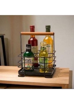 Violeta Home Organizer kuchenny w kolorze czarno-jasnobrązowym - 34 x 43 x 18 cm ze sklepu Limango Polska w kategorii Akcesoria i przechowywanie - zdjęcie 187809375