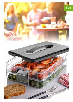 Violeta Home Pojemniki (2 szt.) w kolorze czarnym - 30 x 21,5 cm ze sklepu Limango Polska w kategorii Pojemniki kuchenne - zdjęcie 187809388