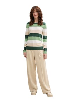Tom Tailor Sweter w kolorze zielono-biało-beżowym ze sklepu Limango Polska w kategorii Swetry damskie - zdjęcie 187810025
