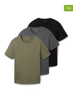Tom Tailor Koszulki (3 szt.) w kolorze khaki, szarym i czarnym ze sklepu Limango Polska w kategorii T-shirty męskie - zdjęcie 187810299