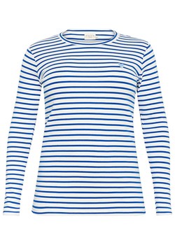 KAFFE curve Koszulka w kolorze biało-niebieskim ze sklepu Limango Polska w kategorii Bluzki damskie - zdjęcie 187810579