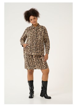 KAFFE curve Kurtka dżinsowa w kolorze jasnobrązowo-czarnym ze sklepu Limango Polska w kategorii Kurtki damskie - zdjęcie 187811005