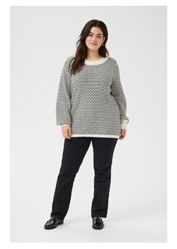 KAFFE curve Sweter w kolorze biało-czarnym ze sklepu Limango Polska w kategorii Swetry damskie - zdjęcie 187811138