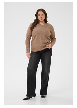 KAFFE curve Sweter w kolorze karmelowym ze sklepu Limango Polska w kategorii Swetry damskie - zdjęcie 187811208