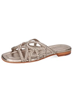 MELVIN &amp; HAMILTON Skórzane klapki &quot;Elodie 64&quot; w kolorze złotym ze sklepu Limango Polska w kategorii Klapki damskie - zdjęcie 187812298