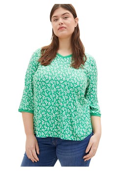 Tom Tailor Koszulka w kolorze zielono-białym ze sklepu Limango Polska w kategorii Bluzki damskie - zdjęcie 187812829