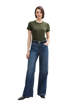 Tom Tailor Koszulka w kolorze khaki ze sklepu Limango Polska w kategorii Bluzki damskie - zdjęcie 187813477