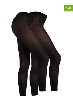 camano Legginsy (2 pary) &quot;Online everyday&quot; w kolorze czarnym - 60 DEN ze sklepu Limango Polska w kategorii Spodnie damskie - zdjęcie 187813637