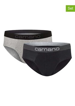 camano Slipy (2 pary) w kolorze czarno-szarym ze sklepu Limango Polska w kategorii Majtki męskie - zdjęcie 187813767