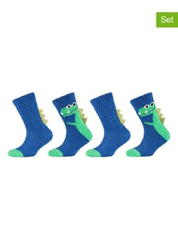 camano Skarpety (4 pary) w kolorze niebiesko-zielonym ze sklepu Limango Polska w kategorii Skarpetki dziecięce - zdjęcie 187813937