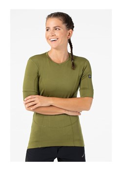 super.natural Koszulka kolarska &quot;Grava&quot; w kolorze khaki ze sklepu Limango Polska w kategorii Bluzki damskie - zdjęcie 187814706