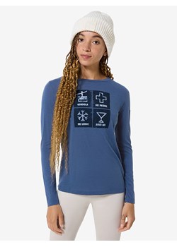 super.natural Koszulka funkcyjna &quot;Swiss Lodge&quot; w kolorze niebiesko-białym ze sklepu Limango Polska w kategorii Bluzki damskie - zdjęcie 187815295