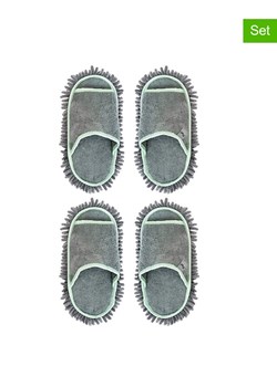 Vigar Slippersy do sprzątania (2 pary) w kolorze szarym z mikrofibry ze sklepu Limango Polska w kategorii Akcesoria kuchenne - zdjęcie 187815408