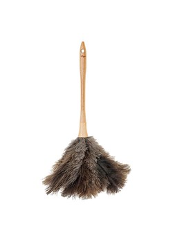 Vigar Miotełka do kurzu w kolorze jasnobrązowo-szarym z piór - wys. 43 x  Ø 18 cm ze sklepu Limango Polska w kategorii Akcesoria kuchenne - zdjęcie 187815465