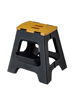 Vigar Hocker w kolorze czarno-jasnobrązowym - wys. 40 cm ze sklepu Limango Polska w kategorii Pufy i siedziska - zdjęcie 187816175