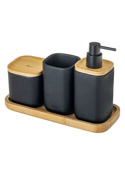 Vigar 4-częściowy zestaw &quot;Zense&quot; w kolorze czarnym - 28 x 13,5 x 11 cm ze sklepu Limango Polska w kategorii Dozowniki do mydła - zdjęcie 187816235