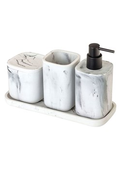 Vigar 4-częściowy zestaw &quot;Zense&quot; w kolorze białym - 28 x 13,5 x 11 cm ze sklepu Limango Polska w kategorii Dozowniki do mydła - zdjęcie 187816259