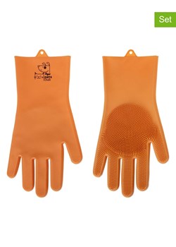 Vigar Rękawiczki (2 szt.) w kolorze pomarańczowym do sierści - 31,5 x 16 cm ze sklepu Limango Polska w kategorii Dla zwierząt - zdjęcie 187816468